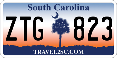 SC license plate ZTG823