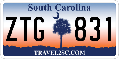 SC license plate ZTG831