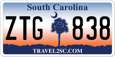 SC license plate ZTG838