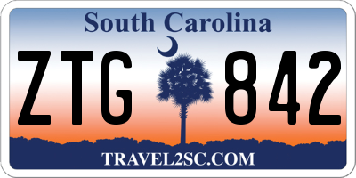 SC license plate ZTG842