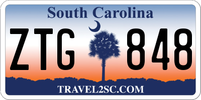 SC license plate ZTG848