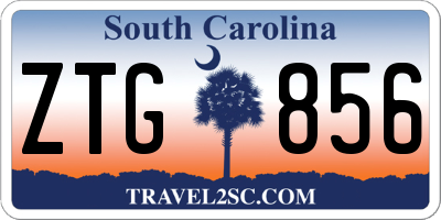 SC license plate ZTG856