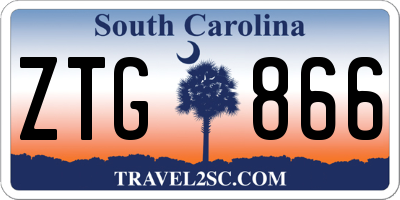 SC license plate ZTG866