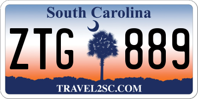 SC license plate ZTG889
