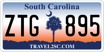 SC license plate ZTG895