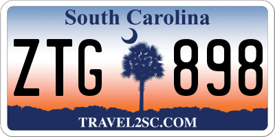 SC license plate ZTG898