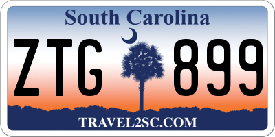 SC license plate ZTG899