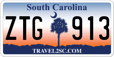SC license plate ZTG913
