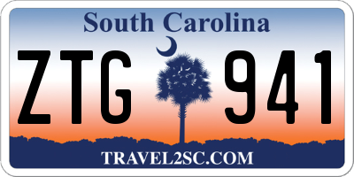 SC license plate ZTG941