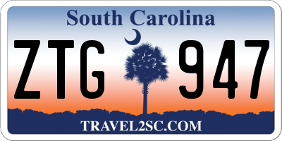 SC license plate ZTG947
