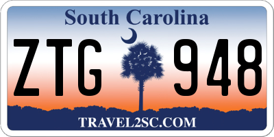 SC license plate ZTG948