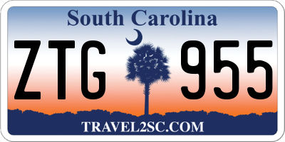 SC license plate ZTG955