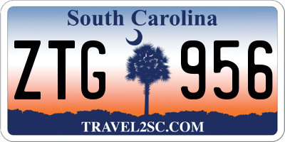 SC license plate ZTG956