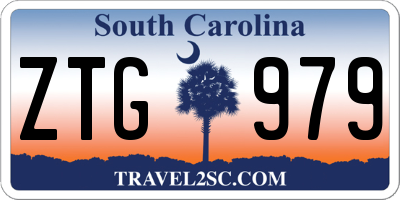 SC license plate ZTG979