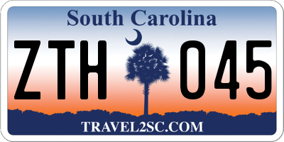 SC license plate ZTH045