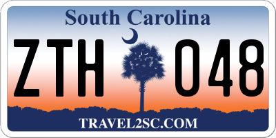 SC license plate ZTH048