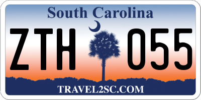 SC license plate ZTH055