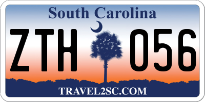 SC license plate ZTH056