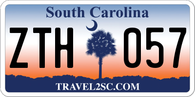 SC license plate ZTH057