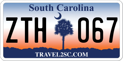 SC license plate ZTH067