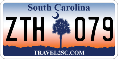 SC license plate ZTH079