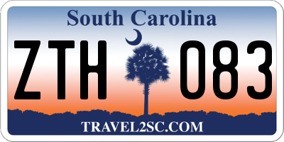 SC license plate ZTH083