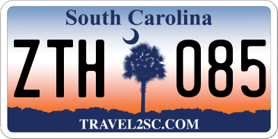 SC license plate ZTH085