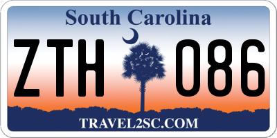 SC license plate ZTH086