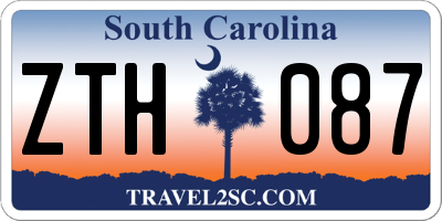 SC license plate ZTH087
