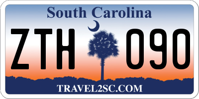 SC license plate ZTH090