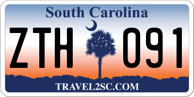 SC license plate ZTH091