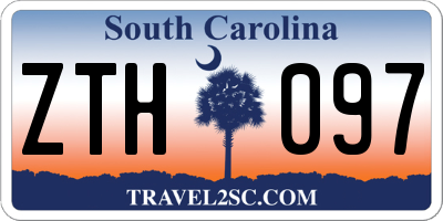 SC license plate ZTH097