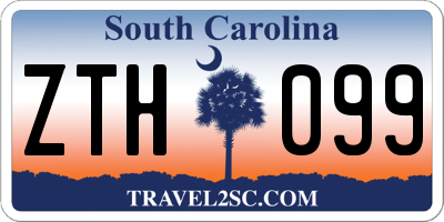 SC license plate ZTH099