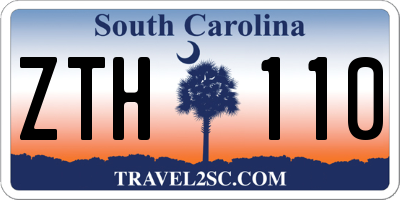 SC license plate ZTH110