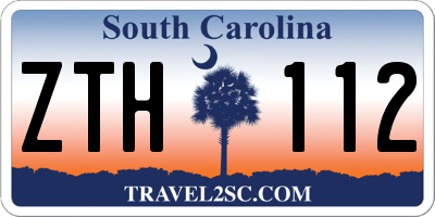 SC license plate ZTH112