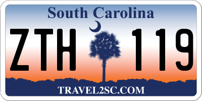 SC license plate ZTH119