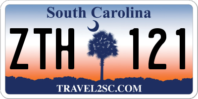 SC license plate ZTH121