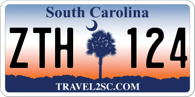 SC license plate ZTH124