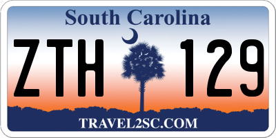 SC license plate ZTH129