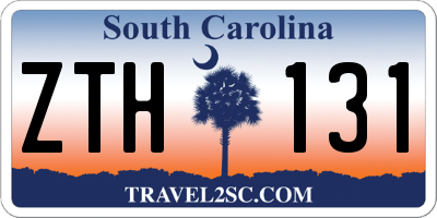 SC license plate ZTH131