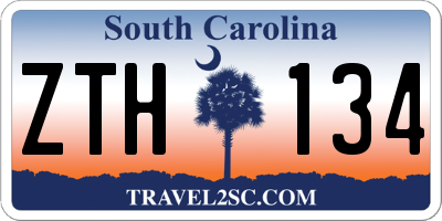 SC license plate ZTH134