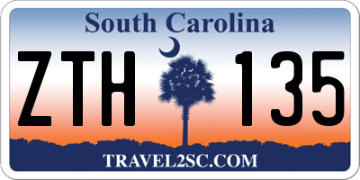 SC license plate ZTH135