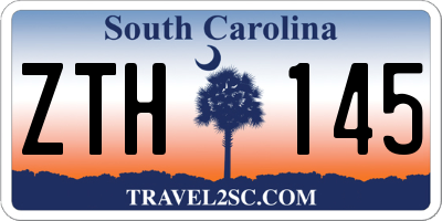 SC license plate ZTH145