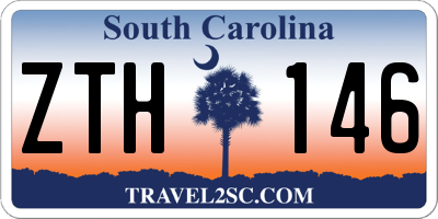 SC license plate ZTH146