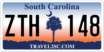 SC license plate ZTH148