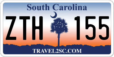 SC license plate ZTH155