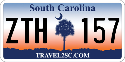 SC license plate ZTH157