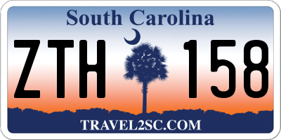 SC license plate ZTH158