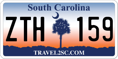 SC license plate ZTH159