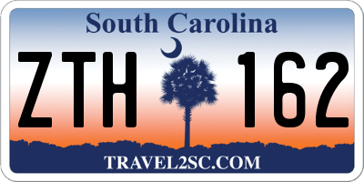 SC license plate ZTH162